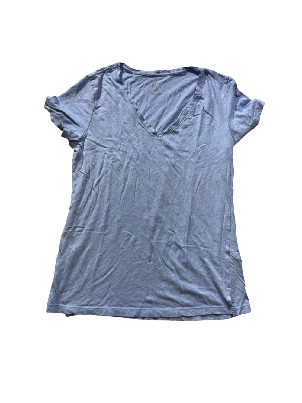 Felina Light Blue Short Sleeve V-Neck Tee